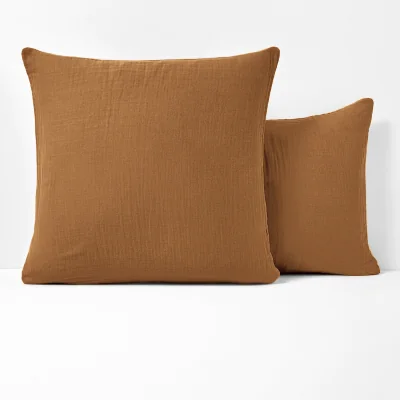 La Redoute Kumla Plain 100% Cotton Muslin Pillowcase