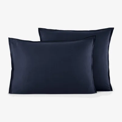 La Redoute Victor Plain Washed Cotton Satin 300 Thread Count Pillowcase