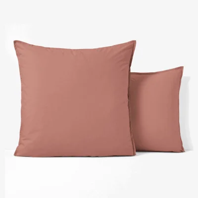 La Redoute Plain Organic Cotton Percale 200 Thread Count Pillowcase