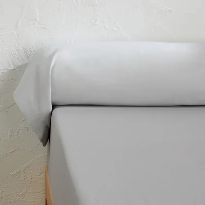 La Redoute Scenario Plain 100% Cotton Bolster Pillowcase