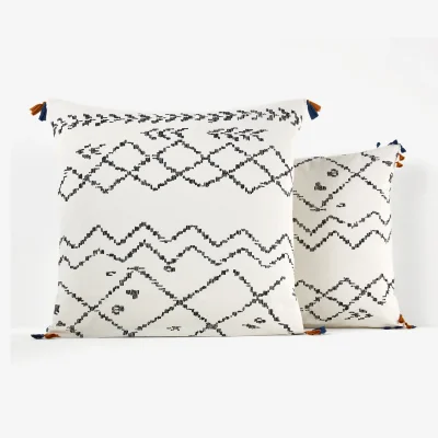 La Redoute Afro Craft Graphic 100% Cotton Pillowcase