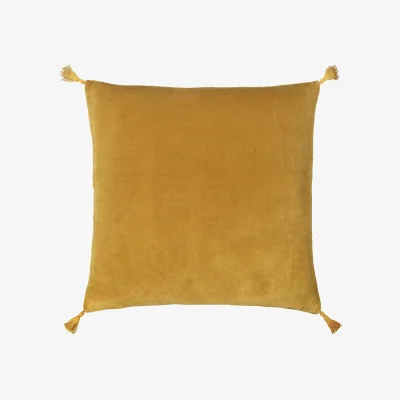 La Redoute Paula Square Tassel Velvet Pillowcase