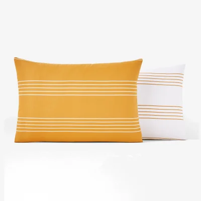 La Redoute Horizon Striped 100% Cotton Pillowcase