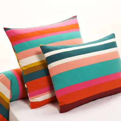 La Redoute Paraiso Striped 100% Cotton Pillowcase