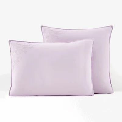 La Redoute Scénario Embroidered 100% Washed Cotton Pillowcase