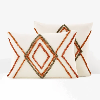 La Redoute Cotama Havana Tufted 100% Cotton Pillowcase