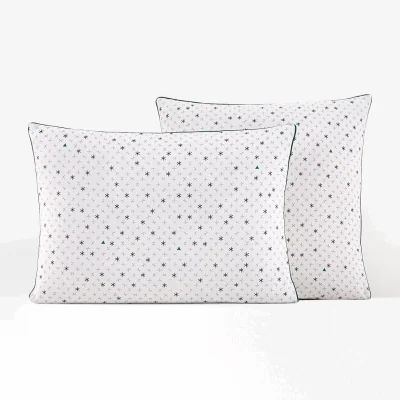 La Redoute Mattia Geometric Star 100% Cotton Pillowcase