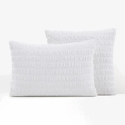 La Redoute Seersucker 100% Cotton 144 Thread Count Pillowcase