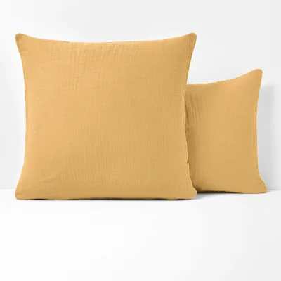 La Redoute Kumla Plain 100% Cotton Muslin Pillowcase