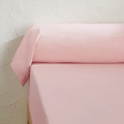 La Redoute Scenario Plain 100% Cotton Bolster Pillowcase