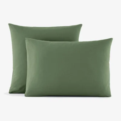 La Redoute Scenario Plain Cotton Percale 200 Thread Count Pillowcase