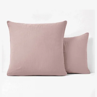 La Redoute Kumla Plain 100% Cotton Muslin Pillowcase