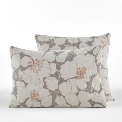La Redoute Tamia Floral 100% Organic Cotton Double Muslin 350 Thread Count Pillowcase