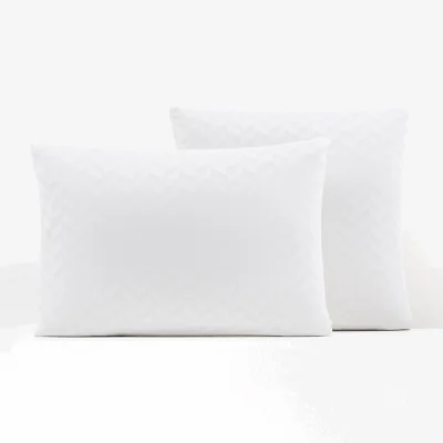 La Redoute Chevron 100% Cotton Satin 300 Thread Count Pillowcase