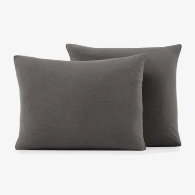 La Redoute Annaba Two-Sided Washed Linen & Cotton Pillowcase