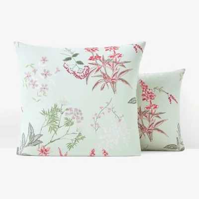 La Redoute Isoline Floral 100% Cotton Percale 200 Thread Count Pillowcase