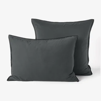 La Redoute Plain 100% Organic Washed Cotton Muslin 400 Thread Count Pillowcase