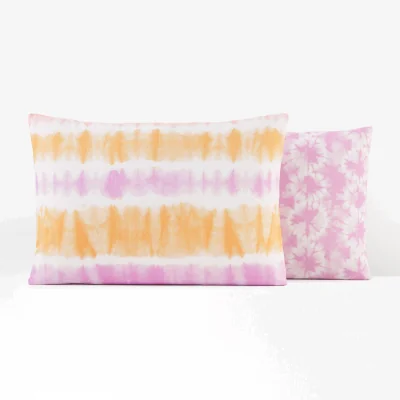 La Redoute Shibori Tie-Dye 100% Cotton Pillowcase