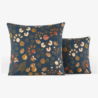 La Redoute Sira Vintage Floral 100% Cotton Percale 200 Thread Count Pillowcase