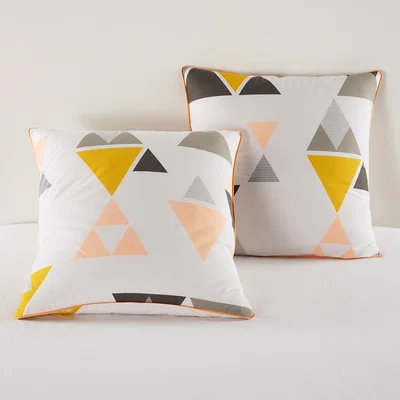 La Redoute Hilora Geometric Cotton Pillowcase