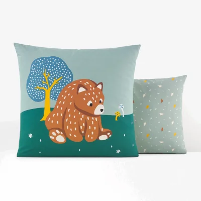 La Redoute Orsi Animal Cotton Pillowcase