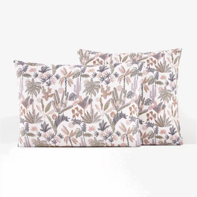 La Redoute Belorado Tropical Recycled Cotton Pillowcase