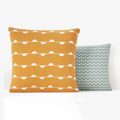 La Redoute Irun Geometric Cotton Pillowcase