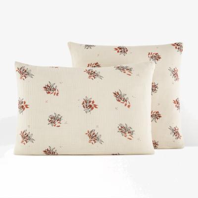 La Redoute Monceaux Floral 100% Cotton Muslin Pillowcase