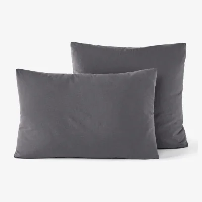 La Redoute Piki 100% Organic Washed Cotton 300 Thread Count Pillowcase