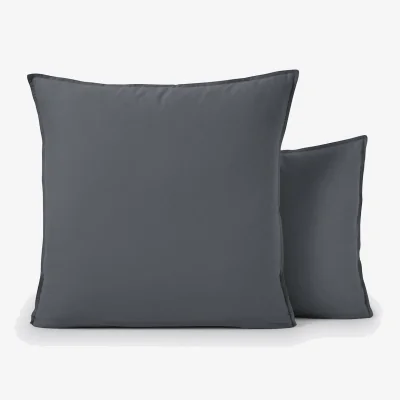La Redoute Scenario Plain 100% Washed Cotton Pillowcase