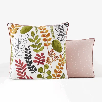 La Redoute Palm Spring Floral 100% Cotton Percale 200 Thread Count Pillowcase