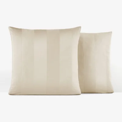 La Redoute Striped Cotton Satin 300 Thread Count Pillowcase