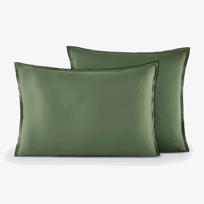 La Redoute Victor Plain Washed Cotton Satin 300 Thread Count Pillowcase