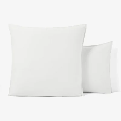 La Redoute Scenario Plain 100% Washed Cotton Pillowcase