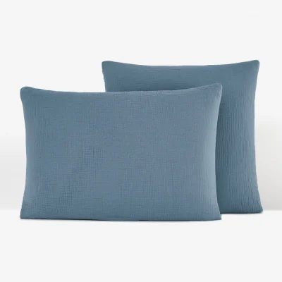 La Redoute Kumco Cotton Muslin & Washed Cotton Pillowcase