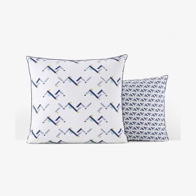 La Redoute Liam Pillowcase in Geometric Print Cotton Percale