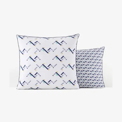 La Redoute Liam Pillowcase in Geometric Print Cotton Percale