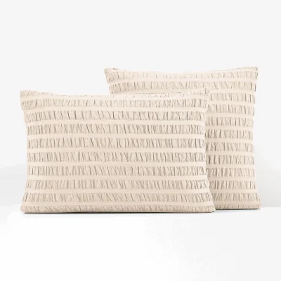 La Redoute Seersucker 100% Cotton 144 Thread Count Pillowcase