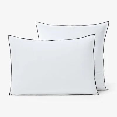 La Redoute Plain 100% Organic Washed Cotton Muslin 400 Thread Count Pillowcase