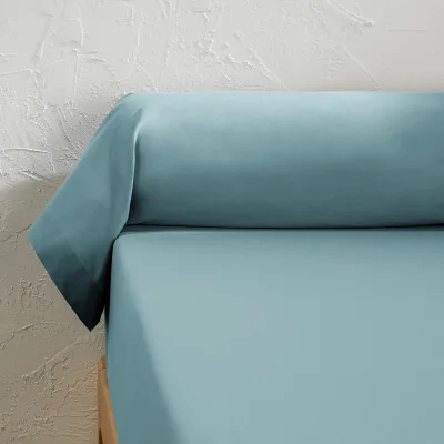 La Redoute Scenario Plain 100% Cotton Bolster Pillowcase