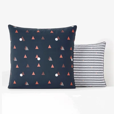 La Redoute Digna Geometric 100% Cotton 180 Thread Count Pillowcase