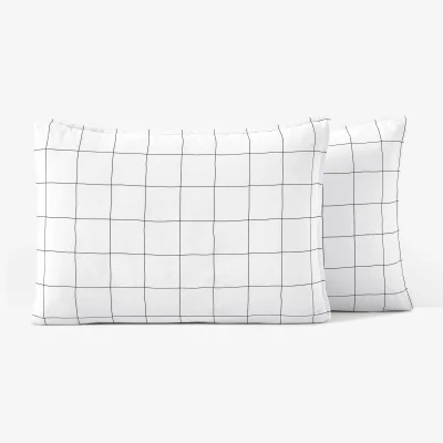 La Redoute Monille Striped 100% Washed Cotton Pillowcase