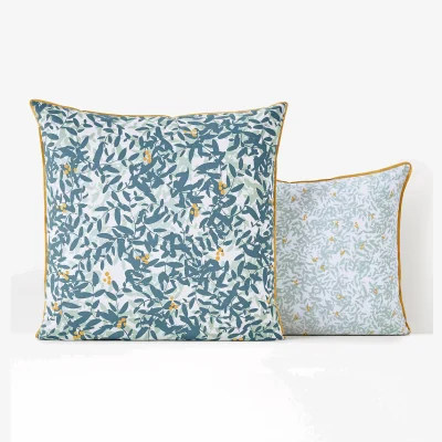 La Redoute Foliage Floral 100% Cotton Percale 200 Thread Count Pillowcase