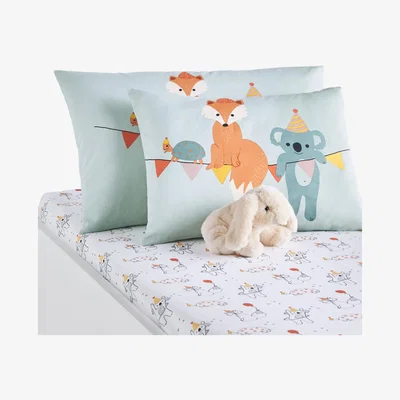 La Redoute Mini Party Organic Cotton Pillowcase