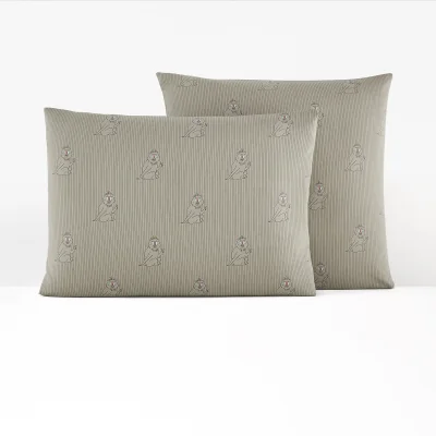 La Redoute Valentin Monkey Recycled Cotton Pillowcase
