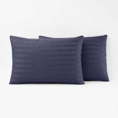 La Redoute Striped Cotton Satin Pillowcase