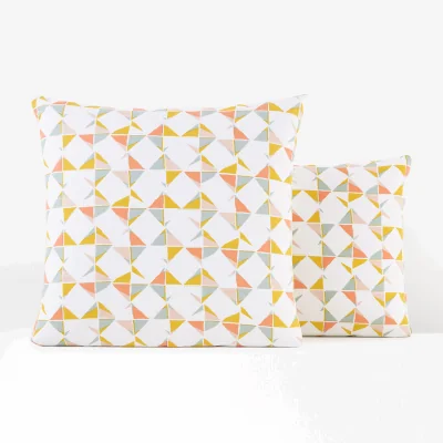 La Redoute Scanie Geometric Cotton Pillowcase