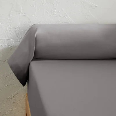 La Redoute Scenario Plain 100% Cotton Bolster Pillowcase