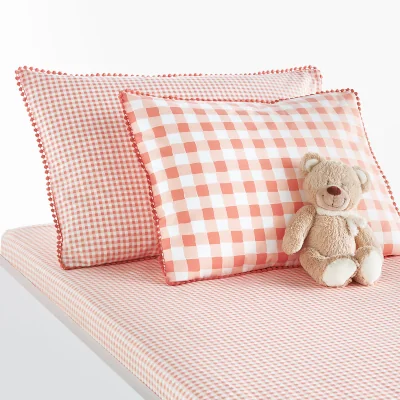 La Redoute Vichy Gingham Checked Cotton Pillowcase