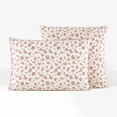 La Redoute Sovaga Leopard 30% Recycled Cotton Pillowcase